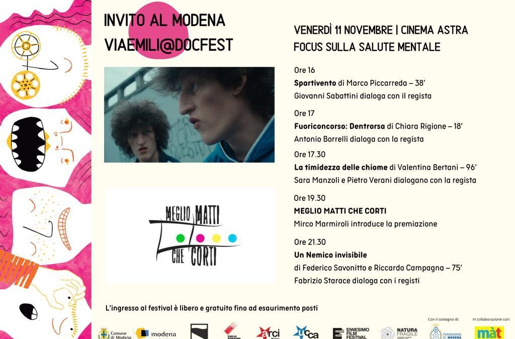 Meglio Matti che corti.  11 Novembre,  Cinema Astra Multisala Modena