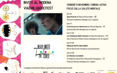 Meglio Matti che corti.  11 Novembre,  Cinema Astra Multisala Modena