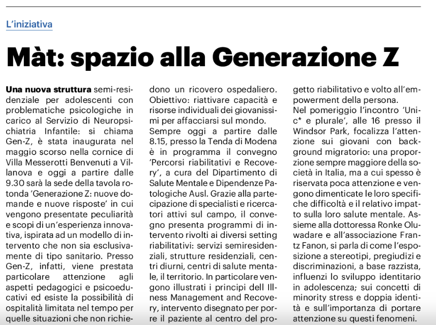 Màt: spazio alla Generazione Z